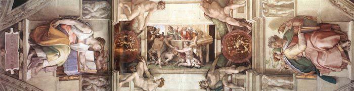 Michelangelo Buonarroti The third bay of the ceiling